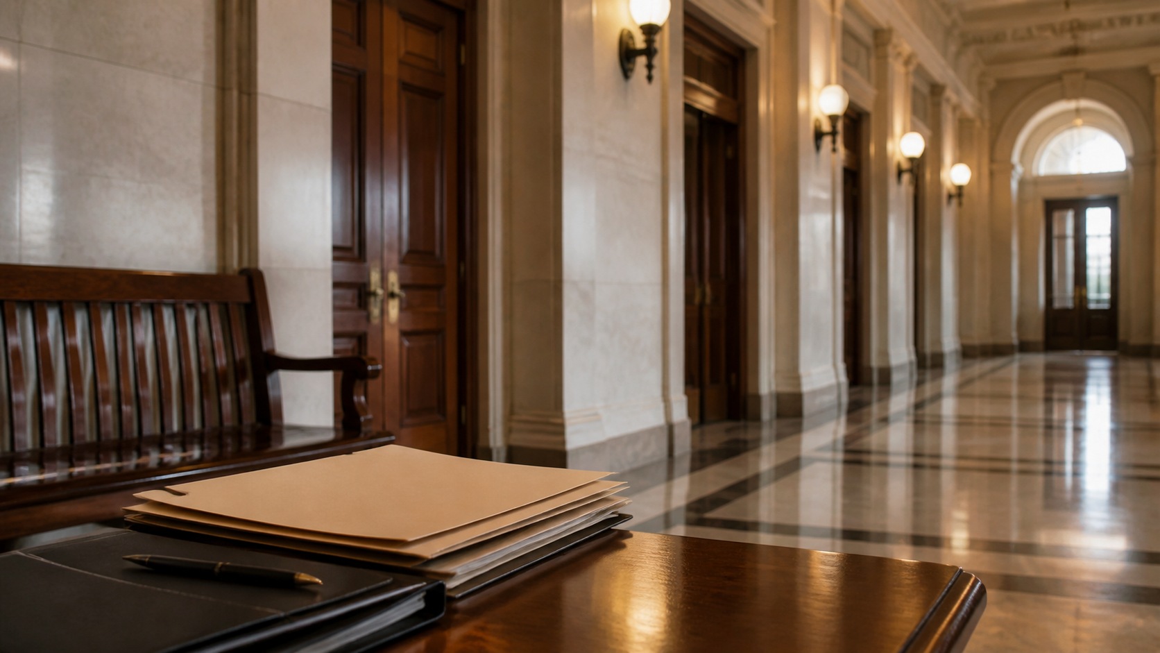 Photorealistic legal office scene for Divorce Process Explained: Key Legal Steps You Should Know