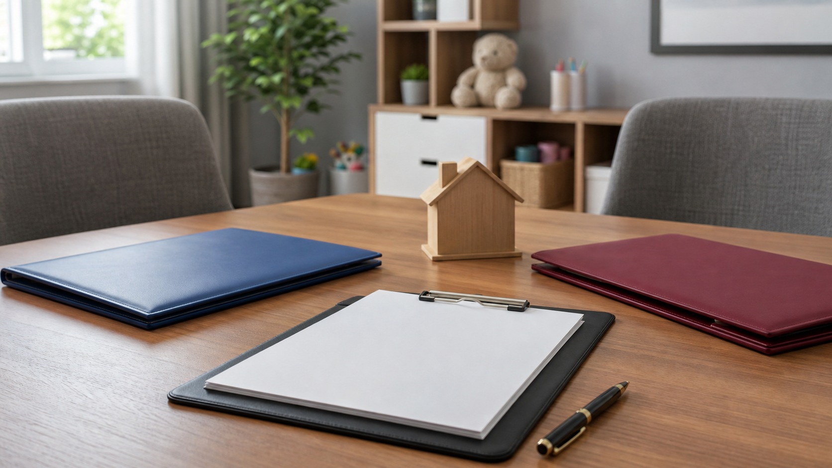 Photorealistic legal office scene for What to Do About child custody agreements: A Practical Legal Checklist